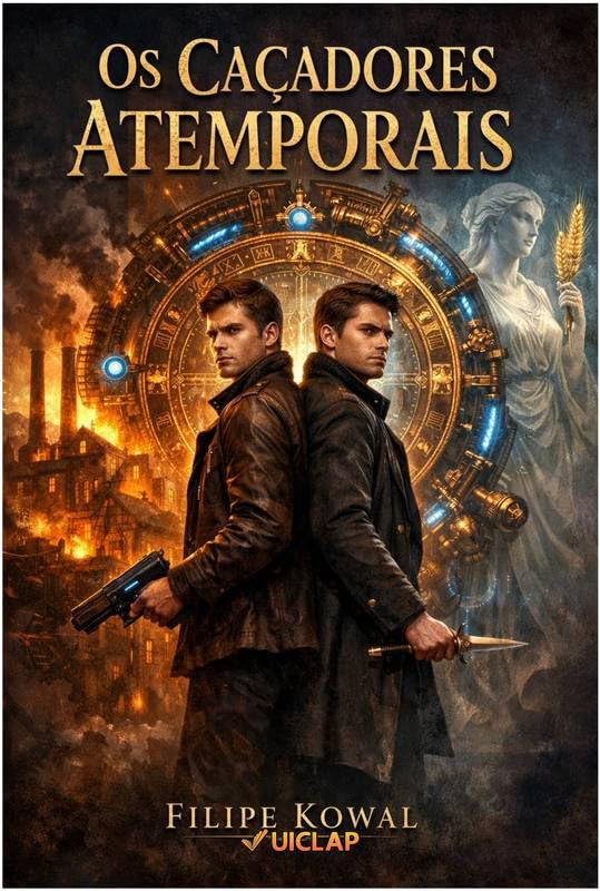 Capa do Livro: Caçadores Atemporais